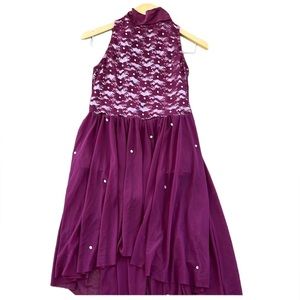 Weissman Semi-Custom Dance Leotard Contemporary Lyrical Solo Girls size 14